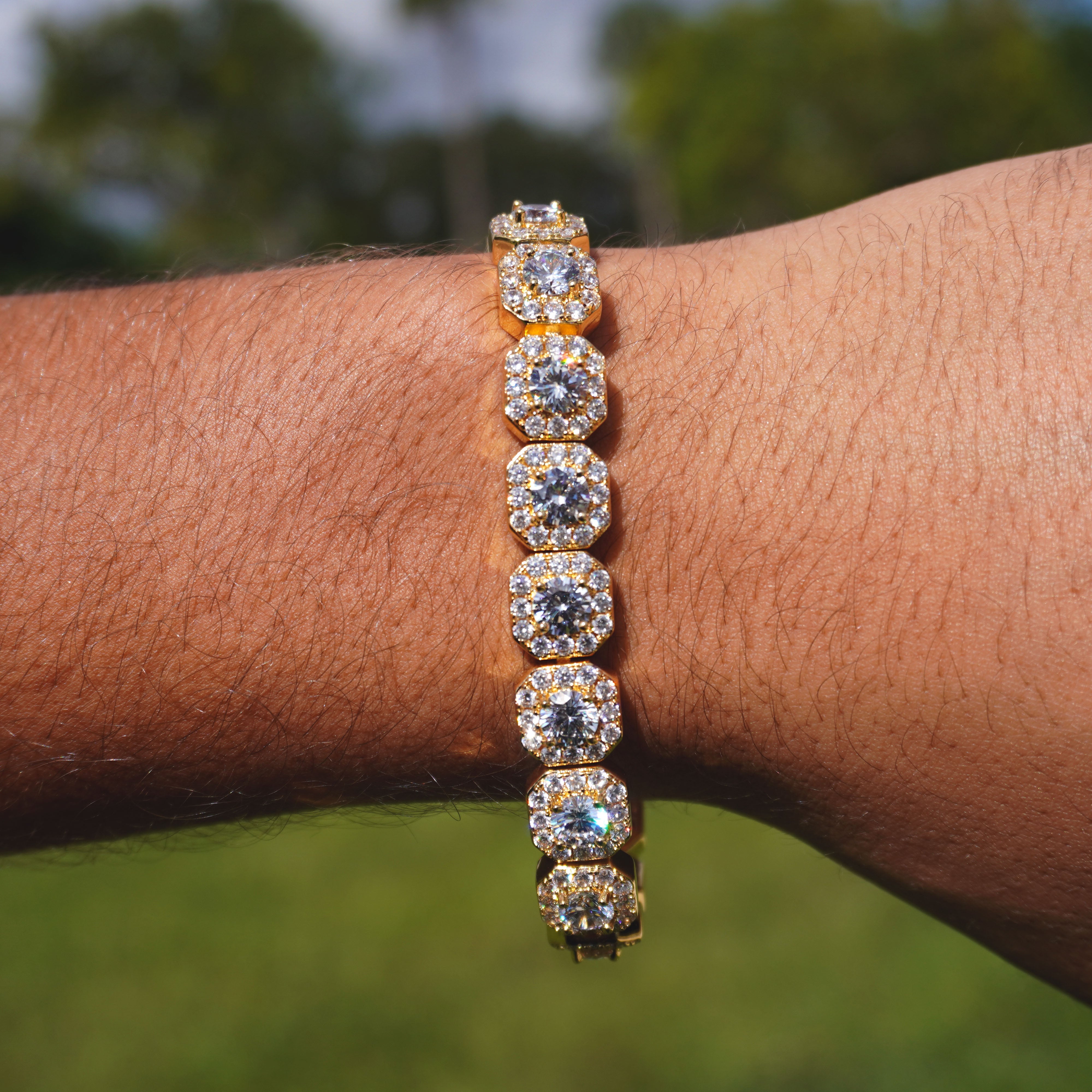 Cluster Tennis Bracelet